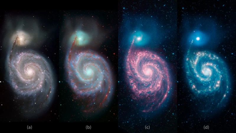 Our Very Own Milky Way Compared To The Whirlpool Galaxy