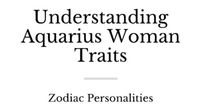 Unique Traits Of Aquarius